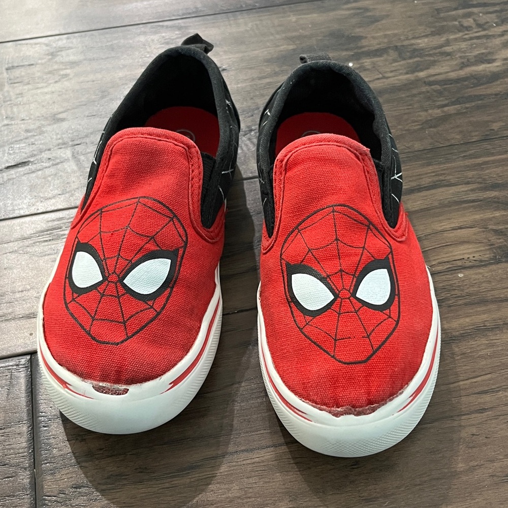Red Spider-Man Slip-On Shoes